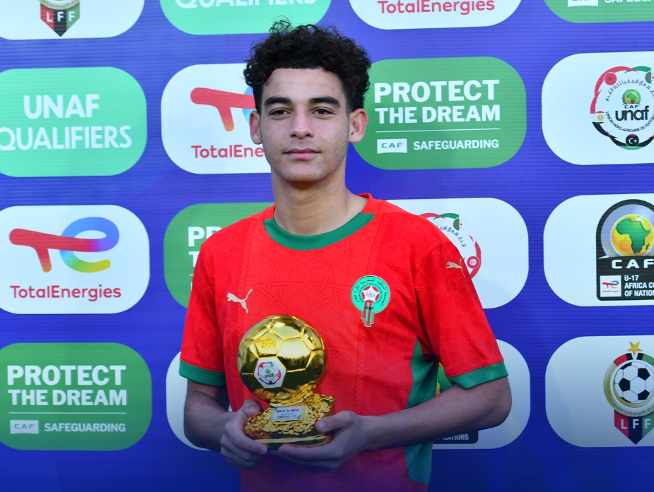 بوغازير أحسن لاعب في مباراة المنتخب الوطني لأقل من 17 سنة أمام ليبيا